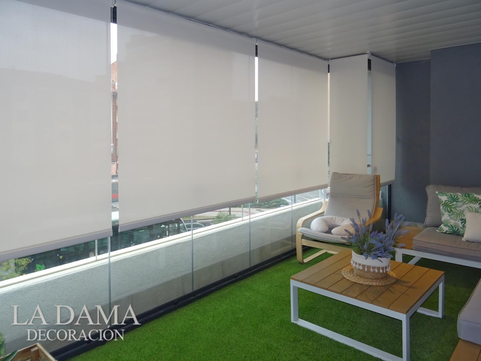 Estores enrollables con filtro solar