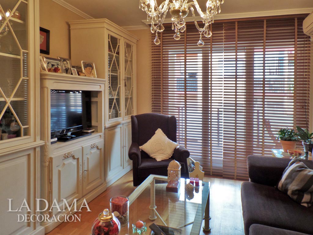 VENECIANA DE MADERA VENTANA SALÓN
