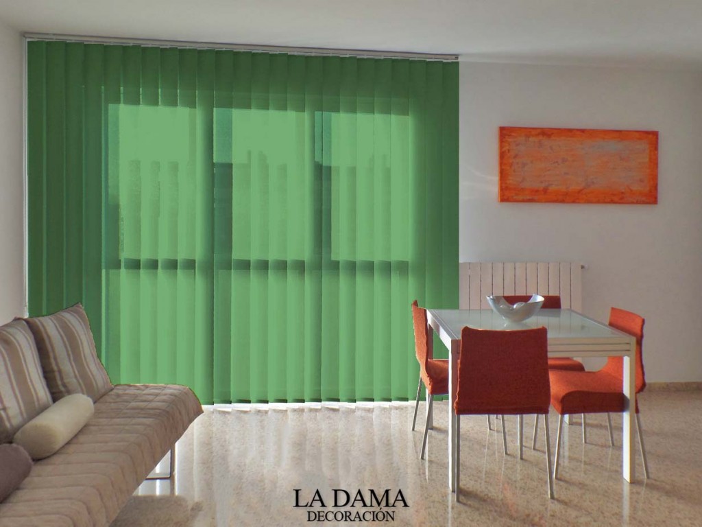 Cortina de Salón en Verde