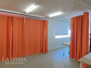Cortina divisoria de aulas