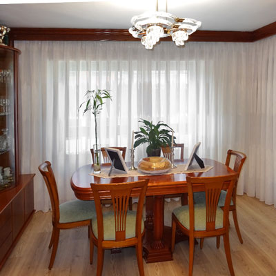 Cortinas en salones clásicos