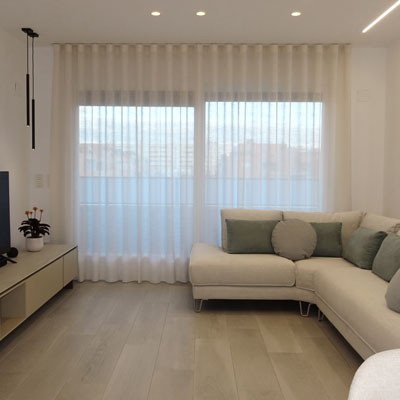 Cortinas para salones modernos