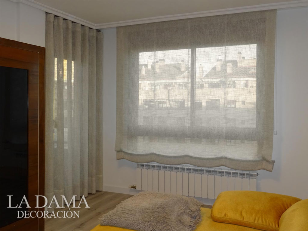 Estores sin varillas