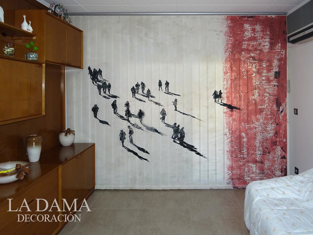 Cortinas verticales fotográficas con imagen impresa